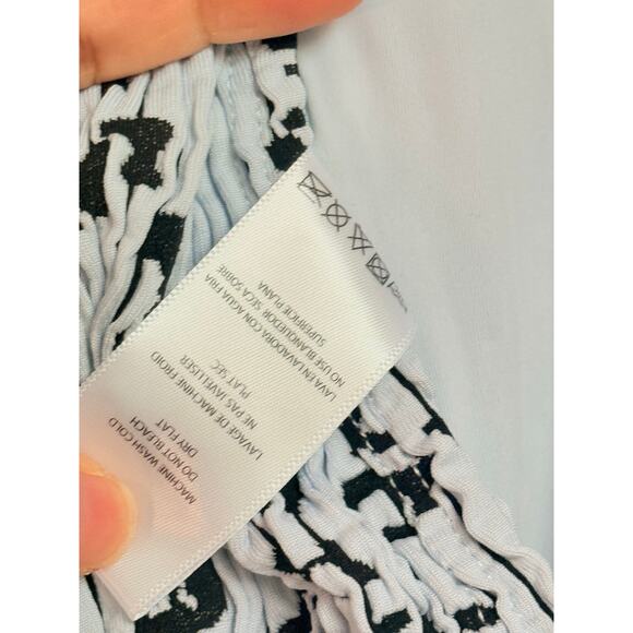 GOOD AMERICAN Blue Always Fits Textured Leopard Print Swimsuit 2XL/3XL - Picture 6 of 6